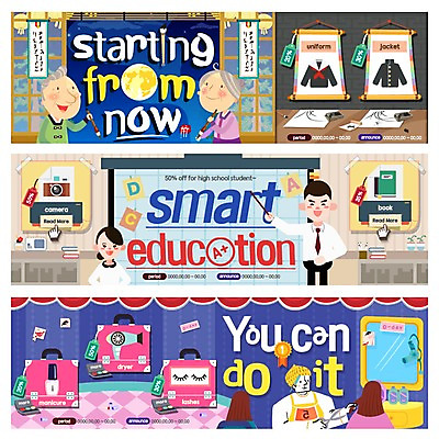 PSD 템플릿 배너 여자 교육 노년 남자 교복 웹템플릿 여러명 성인 미용용품 미용실 한복 이벤트배너 웹배너 이미지템플릿 한국전통 옷 다수 사람 뷰티샵 전통의상 오브젝트 파일형식