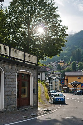 포토 JPG 주간 나무 해외풍경 도로 자동차 풍경 사람없음 야외 건물 햇빛 마을 스위스 국내포토 자연요소 식물 해외 건축물 유럽 길 육상교통 교통시설 태양 파일형식