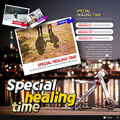 PSD 템플릿 여자 남자 웹템플릿 레저 휴식 팝업 이벤트팝업 웹팝업 성인 두명 자전거 한국인 강가 힐링 폴라로이드사진 이미지템플릿 컨셉 사람 동양인 강 바이크 폴라로이드 파일형식