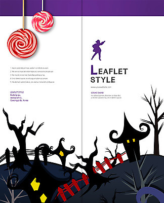 PSD 나무 템플릿 편집 표지디자인 북디자인 출판디자인 표지 리플렛 2단접지 북커버 막대사탕 팜플렛 사람없음 할로윈 성 이미지템플릿 식물 건축물 사탕 파일형식