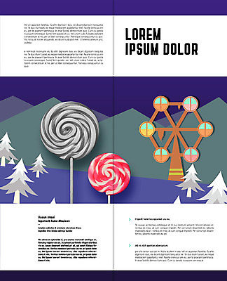 PSD 나무 템플릿 편집 표지디자인 북디자인 출판디자인 내지 리플렛 2단접지 북커버 막대사탕 팜플렛 사람없음 할로윈 대관람차 이미지템플릿 식물 사탕 놀이기구 파일형식