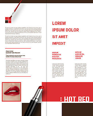 PSD 템플릿 편집 우먼라이프 표지디자인 북디자인 출판디자인 여자 내지 리플렛 2단접지 북커버 한명 팜플렛 성인 화장 뷰티 립스틱 붓 입술 빨간립스틱 의료성형뷰티 이미지템플릿 1 라이프스타일 사람 신체부위 화장품 파일형식