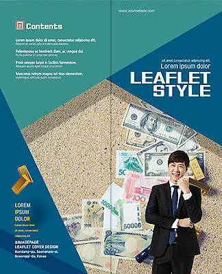 PSD 템플릿 편집 표지디자인 북디자인 출판디자인 표지 남자 모래 리플렛 2단접지 북커버 비즈니스 한명 웃음 팜플렛 상반신 20대 성인 금융 달러 한국인 비즈니스맨 만원 오만원 금괴 이미지템플릿 1 지폐 돈 표정 사람 동양인 청년 경제 직장인 황금 파일형식