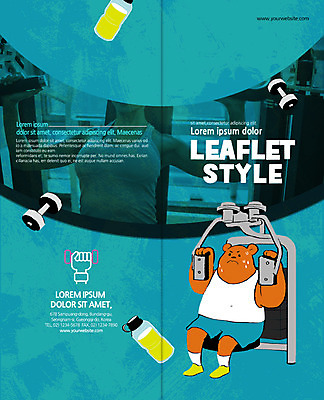 PSD 템플릿 편집 표지디자인 북디자인 출판디자인 여자 표지 리플렛 2단접지 북커버 곰 한명 팜플렛 성인 운동복 운동 운동기구 헬스 아령 헬스장 물병 땀흘리기 이미지템플릿 동물 1 옷 컨셉 포유류 건강 사람 물통 파일형식