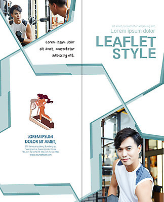 PSD 템플릿 편집 표지디자인 북디자인 출판디자인 여자 표지 남자 리플렛 2단접지 북커버 팜플렛 여러명 상반신 성인 30대 운동복 운동 헬스 아령 헬스장 한국인 런닝머신 이미지템플릿 옷 다수 건강 사람 동양인 장년 운동기구 파일형식