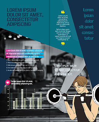 PSD 템플릿 편집 표지디자인 북디자인 출판디자인 남자 내지 리플렛 2단접지 북커버 그래프 한명 들기 팜플렛 상반신 성인 운동 운동기구 헬스 헬스장 역기 이미지템플릿 1 모션 건강 사람 파일형식