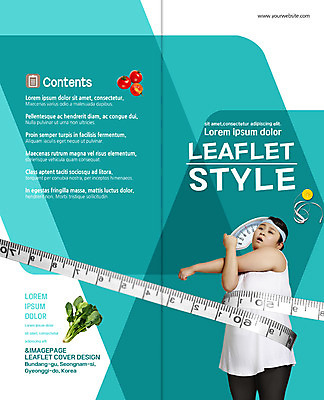 PSD 템플릿 편집 표지디자인 북디자인 출판디자인 여자 표지 리플렛 다이어트 2단접지 북커버 방울토마토 줄자 피곤 한명 팜플렛 상반신 성인 30대 운동복 운동 스트레칭 한국인 비만 체중계 시금치 이미지템플릿 1 옷 컨셉 토마토 채소 자 건강 사람 동양인 장년 몸매 파일형식