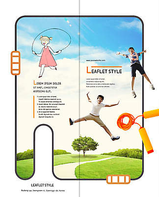 전신 PSD 나무 구름 템플릿 편집 표지디자인 북디자인 출판디자인 여자 표지 남자 어린이 리플렛 2단접지 북커버 하늘 팜플렛 잔디 세명 운동 점프 한국인 줄넘기 이미지템플릿 자연요소 식물 모션 건강 사람 동양인 파일형식