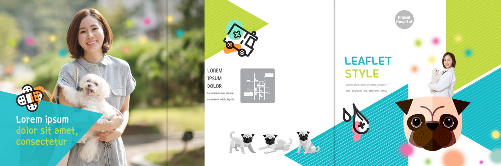 PSD 템플릿 편집 라이프스타일 표지디자인 북디자인 출판디자인 여자 표지 리플렛 북커버 3단접지 안기 웃음 팜플렛 상반신 성인 두명 30대 한국인 반창고 개 구급차 수의사 반려 이미지템플릿 포유류 모션 자동차 표정 사람 동양인 생활 장년 의사 의료용품 파일형식