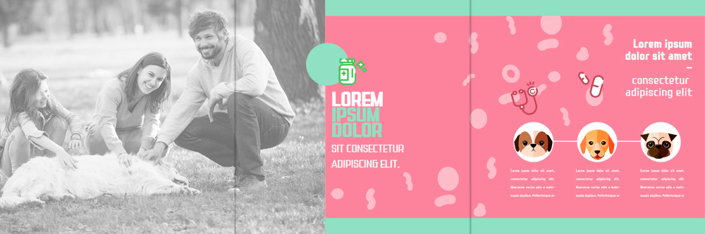 PSD 서양인 템플릿 편집 라이프스타일 표지디자인 북디자인 출판디자인 여자 남자 내지 어린이 리플렛 북커버 3단접지 가족 웃음 앉기 팜플렛 성인 세명 개 반려 이미지템플릿 외국인 포유류 관계 모션 표정 사람 생활 파일형식