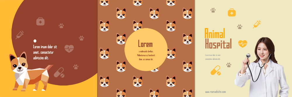 PSD 템플릿 편집 라이프스타일 표지디자인 북디자인 출판디자인 여자 표지 리플렛 북커버 3단접지 청진기 한명 웃음 팜플렛 상반신 20대 성인 한국인 개 수의사 반려 이미지템플릿 1 포유류 의료기기 표정 사람 동양인 청년 생활 의사 파일형식