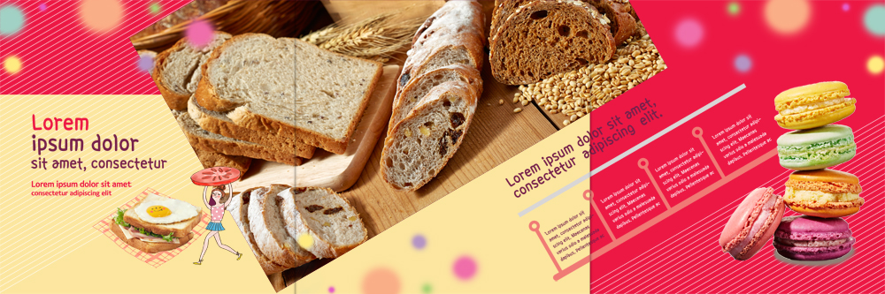PSD 템플릿 편집 표지디자인 북디자인 출판디자인 여자 내지 음식 리플렛 토마토 북커버 3단접지 샌드위치 한명 팜플렛 쌓기 빵집 바게트 식빵 마카롱 이미지템플릿 1 빵 채소 모션 디저트 사람 상점 파일형식