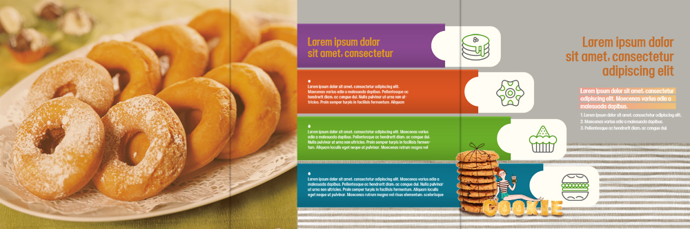 PSD 템플릿 편집 접시 표지디자인 북디자인 출판디자인 여자 내지 음식 빵 리플렛 북커버 3단접지 디저트 한명 팜플렛 쿠키 도넛 이미지템플릿 1 식기 사람 파일형식