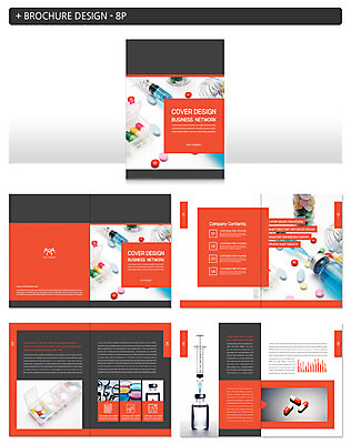 템플릿 ZIP 의학 그래프 주사기 팜플렛 사람없음 알약 앰플 인디자인 INDD 이미지템플릿 의료기기 약 파일형식