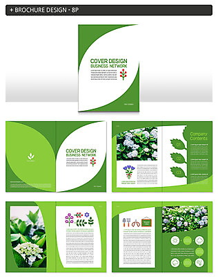 템플릿 ZIP 잎 팜플렛 사람없음 수국 인디자인 INDD 이미지템플릿 식물 꽃 파일형식