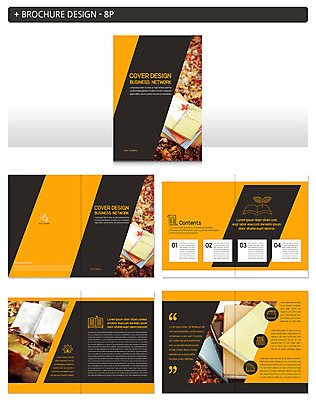 템플릿 ZIP 낙엽 팜플렛 사람없음 책 가을 인디자인 INDD 이미지템플릿 계절 잎 파일형식