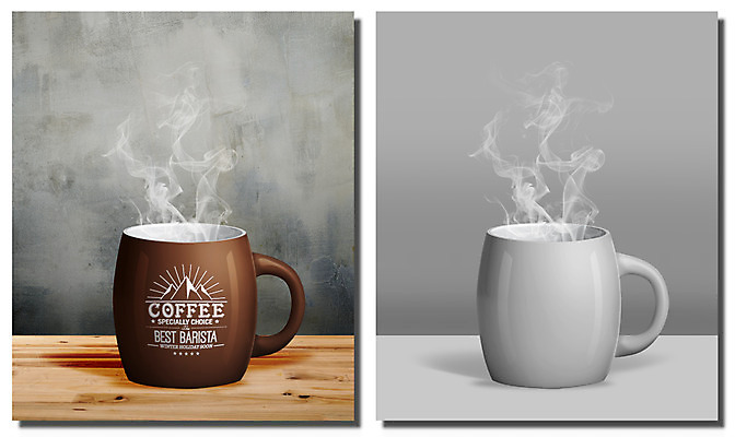 PSD 편집 편집이미지 사람없음 머그컵 연기 커피잔 알림 홍보물 기업홍보 목업 브랜딩 이미지편집 커피 잔 컵 파일형식
