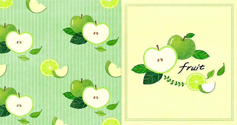 PSD 패턴 과일 일러스트 사람없음 패턴백그라운드 사과 아오리사과 아기자기 국내일러스트 백그라운드 컨셉 무늬 파일형식