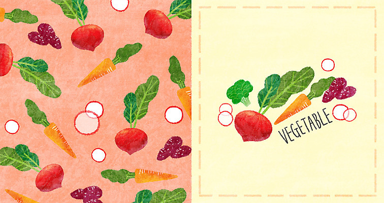 PSD 패턴 채소 일러스트 사람없음 당근 패턴백그라운드 브로콜리 고구마 비트 아기자기 국내일러스트 백그라운드 컨셉 무늬 뿌리채소 파일형식