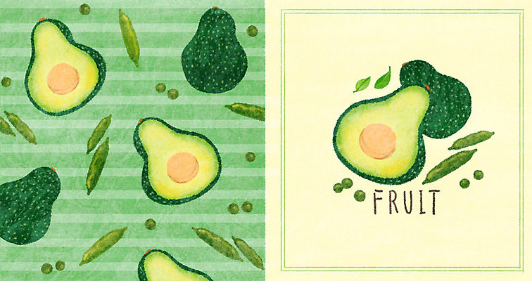 PSD 패턴 채소 과일 일러스트 사람없음 패턴백그라운드 완두콩 아보카도 아기자기 국내일러스트 백그라운드 컨셉 무늬 콩 파일형식