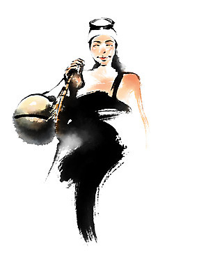 PSD 여자 일러스트 캘리그라피 한명 성인 잠수복 해녀 해녀도구 국내일러스트 직업 1 옷 사람 도구 파일형식