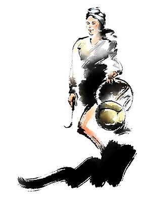 PSD 여자 일러스트 캘리그라피 한명 성인 해녀 해녀도구 국내일러스트 직업 1 사람 도구 파일형식