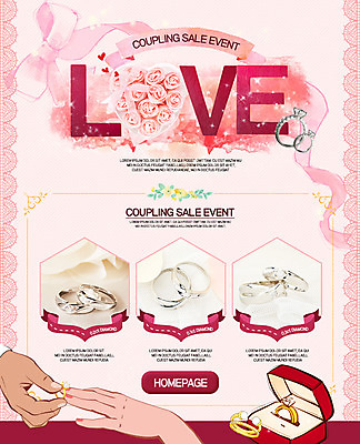PSD 템플릿 손 커플 꽃다발 웹템플릿 이벤트페이지 사랑 이벤트 성인 신체부위 커플반지 기본 다이아몬드반지 이미지템플릿 꽃 감정 관계 사람 반지 페이지 파일형식