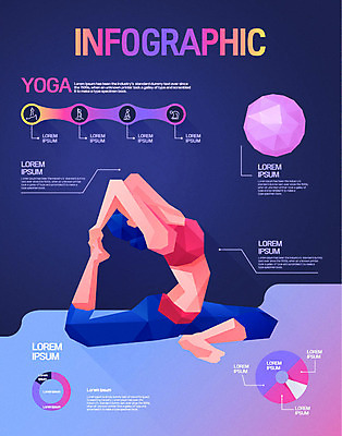 여자 일러스트 요가 그래프 건강 한명 성인 운동 인포그래픽 요가자세 짐볼 삼각형 폴리곤 로우폴리 국내일러스트 AI파일 도형 1 웰빙 포즈 사람 파일형식 벡터