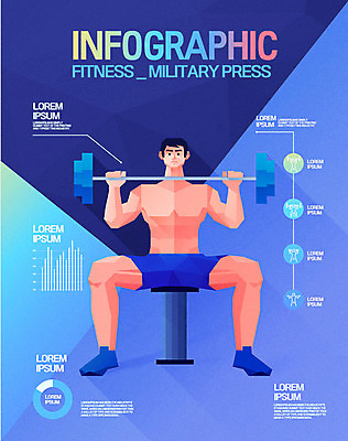 남자 일러스트 그래프 건강 한명 성인 운동 헬스 인포그래픽 삼각형 역기 폴리곤 로우폴리 국내일러스트 AI파일 도형 1 사람 파일형식 벡터