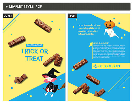 템플릿 여자 ZIP 포스터 리플렛 한명 초콜릿 할로윈 유령 전단템플릿 전단 마녀 잭오랜턴 인디자인 INDD 이미지템플릿 1 디저트 사람 홍보물 파일형식