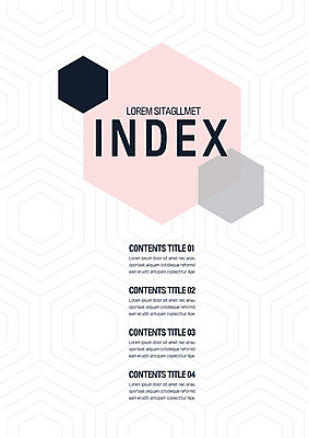 템플릿 내지 사람없음 프레젠테이션 문서템플릿 서식 레이아웃 문서 제안서 육각형 목차 이미지템플릿 AI파일 도형 파일형식 벡터