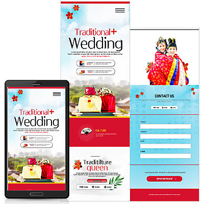 PSD 템플릿 한국전통 커플 여자 남자 행복 신부 웹템플릿 신랑 결혼 모바일 성인 두명 30대 스마트폰 한국인 한복 전통혼례 보따리 모바일템플릿 모바일웹 업기 혼례복 성인만 이미지템플릿 전통 감정 관계 모션 한국 사람 동양인 이벤트 장년 핸드폰 스마트기기 전통의상 전통의례 파일형식