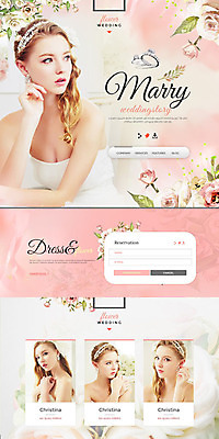 PSD 서양인 템플릿 여자 신부 부케 웨딩드레스 웹템플릿 결혼 여러명 20대 성인 홈페이지 홈페이지시안 결혼반지 다이아몬드반지 랜딩페이지 성인여자만 이미지템플릿 외국인 드레스 꽃다발 다수 사람 이벤트 청년 반지 여자만 성인만 파일형식