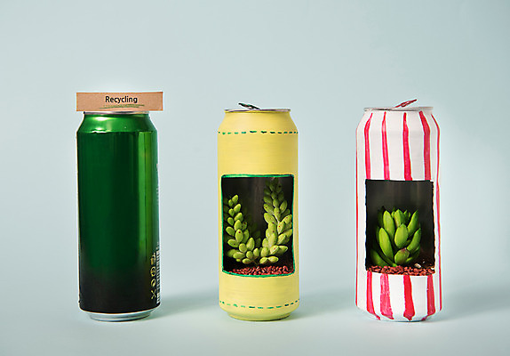 포토 JPG 스튜디오촬영 식물 화분 실내 사람없음 자연보호 환경 그린캠페인 재활용 캔 에코 업사이클링 국내포토 캠페인 자연 내부 보호 친환경 파일형식