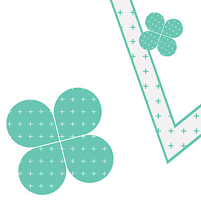 선 백그라운드 무늬 패턴 일러스트 사람없음 패턴백그라운드 네잎클로버 입체 십자 국내일러스트 AI파일 식물 클로버 파일형식 벡터