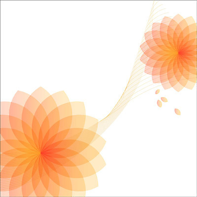 백그라운드 무늬 꽃무늬 패턴 곡선 일러스트 사람없음 주황색 패턴백그라운드 입체 국내일러스트 AI파일 꽃 선 컬러 파일형식 벡터