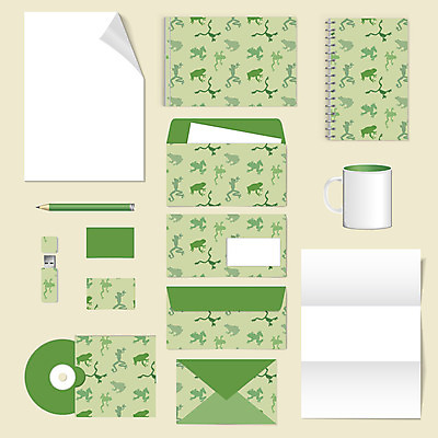포토 JPG 해외이미지 디자인 실루엣 컨셉 패턴 비즈니스 명함 봉투 편지봉투 개구리 사람없음 초록색 세트 공책 머그컵 레이아웃 문서 엘리먼트 테마 스타일 레터헤드 해외202004 해외포토 컬러 무늬 문구용품 촬영기법 양서류 컵 편지 파일형식 이미지허브