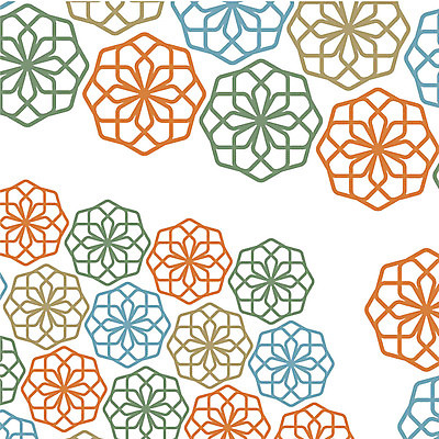 백그라운드 무늬 꽃무늬 패턴 일러스트 사람없음 패턴백그라운드 입체 팔각형 국내일러스트 AI파일 도형 꽃 파일형식 벡터