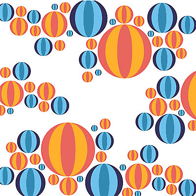 백그라운드 무늬 패턴 일러스트 사람없음 패턴백그라운드 원형 비치볼 입체 국내일러스트 AI파일 도형 공 바캉스용품 파일형식 벡터