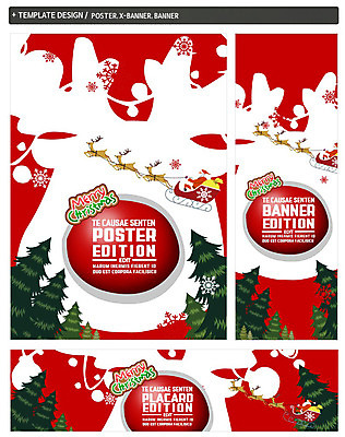 PSD 나무 배너 배너템플릿 기념일 남자 가로배너 ZIP 포스터 세로배너 크리스마스 한명 성인 세트 산타클로스 루돌프 현수막 눈송이 썰매 식물 템플릿 1 사슴 눈_날씨 사람 이벤트 가로 세로 파일형식