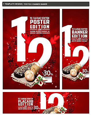 PSD 배너 배너템플릿 가로배너 ZIP 포스터 세로배너 음식 빵 크리스마스 사람없음 선물상자 쇼핑 세트 세일 현수막 12월 사슴뿔 템플릿 기념일 뿔 선물 가로 세로 상자 날짜 파일형식