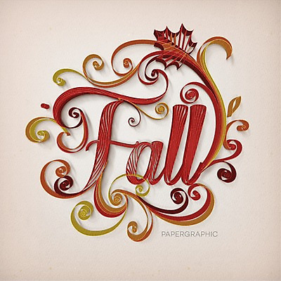 PSD 영어 종이 낙엽 일러스트 타이포그라피 사람없음 가을 페이퍼아트 질감 국내일러스트 문자 계절 잎 파일형식