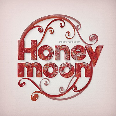 PSD 영어 종이 일러스트 타이포그라피 사람없음 신혼여행 페이퍼아트 질감 국내일러스트 문자 결혼 파일형식