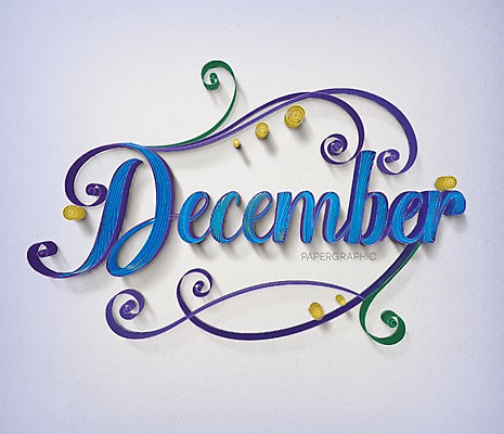 PSD 영어 종이 일러스트 타이포그라피 사람없음 페이퍼아트 12월 질감 국내일러스트 문자 날짜 파일형식