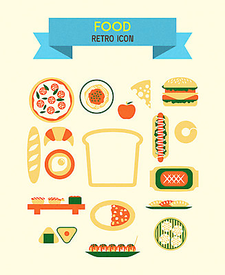 아이콘 치즈 피자 파스타 스테이크 사람없음 초밥 햄버거 사과 계란프라이 크루아상 복고 베이글 카레 핫도그 주먹밥 타코야키 2D아이콘 AI파일 음식 빵 과일 밥 유제품 패스트푸드 서양음식 계란요리 일본음식 파일형식 벡터