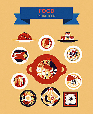 아이콘 음식 김치 사람없음 복고 비빔밥 볶음밥 새우튀김 상어지느러미찜 튀김우동 2D아이콘 AI파일 한식 새우 튀김 우동 파일형식 벡터