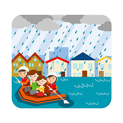 전신 여자 남자 어린이 일러스트 여러명 성인 보트 홍수 자연재해 도피 구조대 대피 국내일러스트 AI파일 다수 배_교통 사람 구출 재해 파일형식 벡터