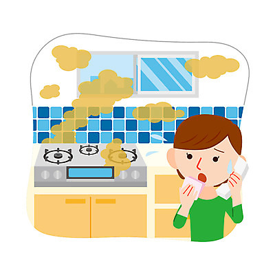 여자 일러스트 한명 상반신 성인 가스레인지 자연재해 가스 통화 누출 신고 국내일러스트 AI파일 1 모션 사람 가전제품 레인지 재해 파일형식 벡터