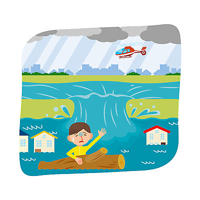 남자 일러스트 주택 한명 성인 강 홍수 자연재해 유목 구조헬기 국내일러스트 AI파일 1 사람 건물 헬리콥터 재해 파일형식 벡터