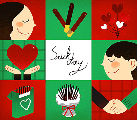 PSD 손 여자 남자 일러스트 여러명 성인 신체부위 눈감음 손잡기 하트 빼빼로 빼빼로데이 프레임일러스트 국내일러스트 모양 다수 모션 데이이벤트 디저트 프레임 사람 막대과자 파일형식